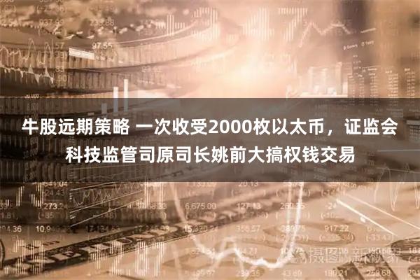 牛股远期策略 一次收受2000枚以太币，证监会科技监管司原司长姚前大搞权钱交易