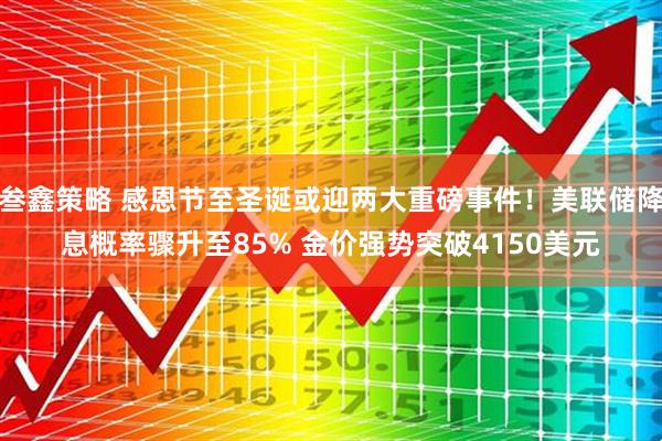 叁鑫策略 感恩节至圣诞或迎两大重磅事件！美联储降息概率骤升至85% 金价强势突破4150美元